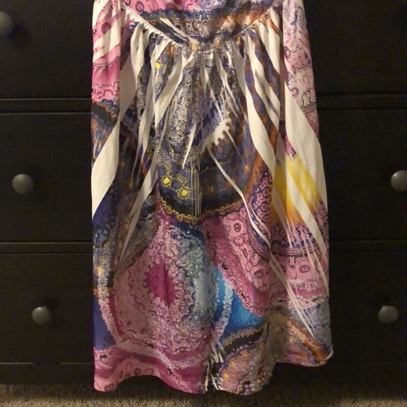 Colourful Multi-pattern design Halter Dress - Picture 4 of 9